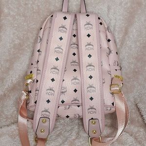 Pink MCM backpack